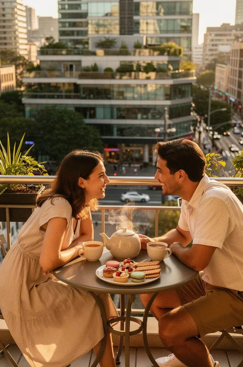 Ramus rytas su arbatos puodeliu, žurnalu ir natūralia šviesa pro langą